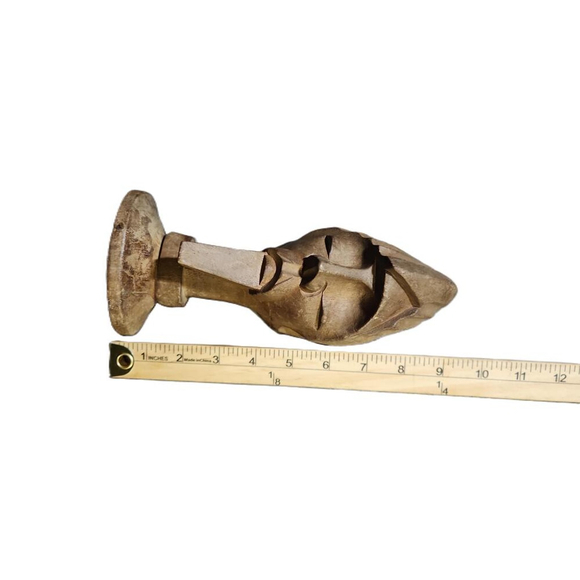 Vintage African Songye Kifwebe Wooden Tribal Mask Sculpture Abstract - Picture 10 of 11